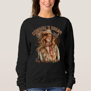 Cowgirl's Dream Ride, Unicorn Lover Geschenk, Boho Sweatshirt