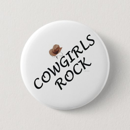 Cowgirls-Felsen Button (Vorderseite)
