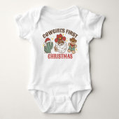 Cowgirl's First Christmas T - Shirt (Vorderseite)