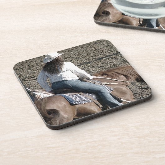 Cowgirls Getränkeuntersetzer (Linke Seite)