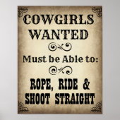 Cowgirls Gewollt Poster (Vorne)