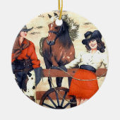 Cowgirls Keramik Ornament (Vorne)