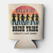 Cowgirls lasse Mädchen Vintag rustikales Wochenend Dosenkühler (Vorderseite)