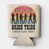 Cowgirls lasse Mädchen Vintag rustikales Wochenend Dosenkühler (Rückseite)