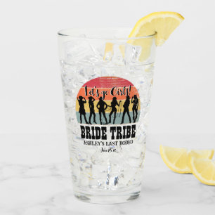 Cowgirls lasse Mädchen Vintag rustikales Wochenend Glas