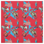 Cowgirls mit Flag und Stern Stoff (Muster)
