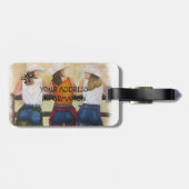 COWGIRLS PERSONALISIERT LUGGAGE TAG GEPÄCKANHÄNGER (Rückseite horizontal)
