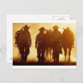 Cowgirls Postkarte (Vorne/Hinten)
