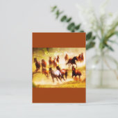 Cowgirls Postkarte (Stehend Vorderseite)