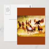 Cowgirls Postkarte (Vorne/Hinten)
