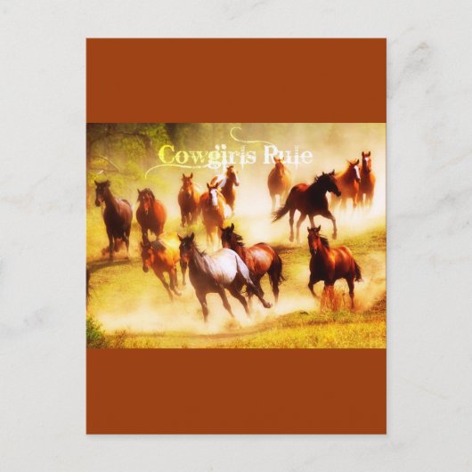 Cowgirls Postkarte (Vorderseite)