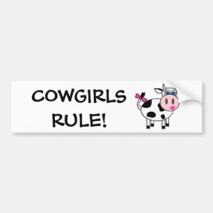 Cowgirls-Regel-Autoaufkleber Autoaufkleber