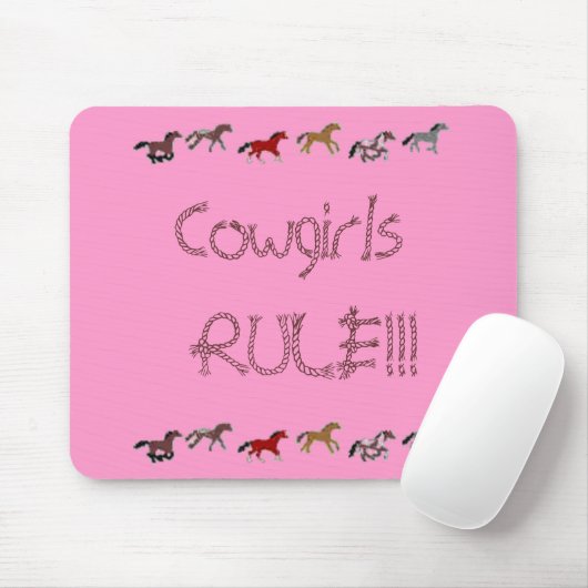Cowgirls REGEL!!! Mousepad (Mit Mouse)