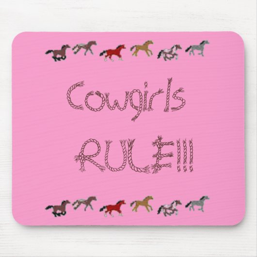 Cowgirls REGEL!!! Mousepad (Vorne)