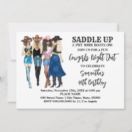 Cowgirls satteln Western Geburtstag auf Einladung