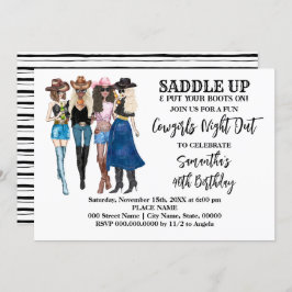 Cowgirls satteln Western Geburtstag auf Einladung