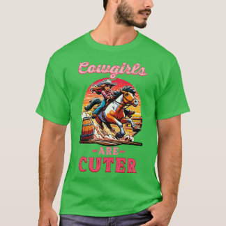 Cowgirls sind Niedlicher, wenn Reitpony und Pferde T-Shirt