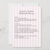 Cowgirls und Cocktails Bachelorette Einladung (Rückseite)