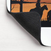 Cowgirls und Pferde Mousepad (Ecke)
