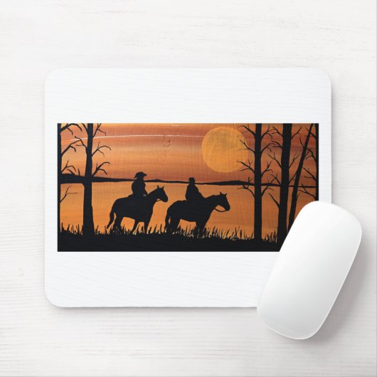 Cowgirls und Pferde Mousepad (Mit Mouse)