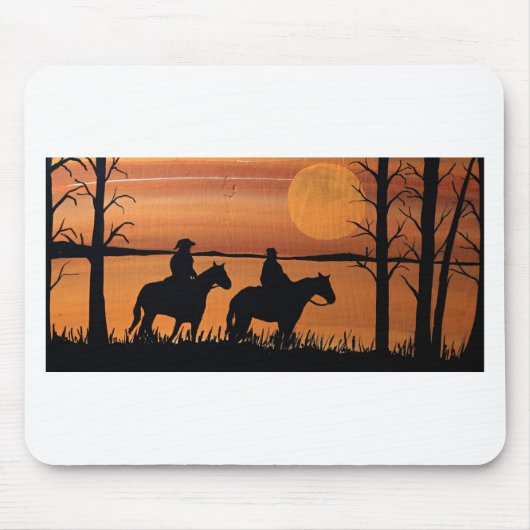 Cowgirls und Pferde Mousepad (Vorne)
