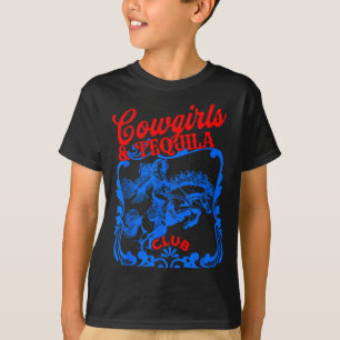 Cowgirls und Tequila Vintage Schwanz Lustiger Tequ T-Shirt