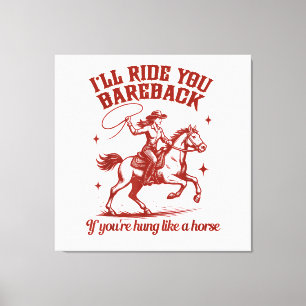 Cowgirls Westerner Wilder Westen Leinwanddruck