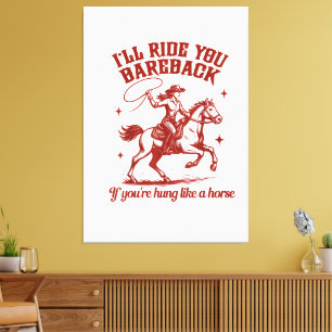 Cowgirls Westerner Wilder Westen  Leinwanddruck