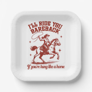Cowgirls Westerner Wilder Westen Pappteller