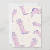 Cowgirls zum Geburtstag Einladung Tiny stimuliert (Rückseite)