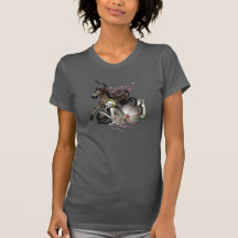 Cowgiry Vintag Cowgirl & Hobby Horse V-Neck