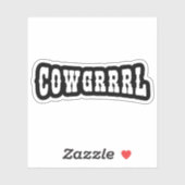 COWGRRRL AUFKLEBER (Blatt)