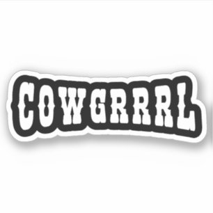COWGRRRL AUFKLEBER