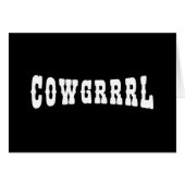 COWGRRRL CARD (Vorderseite (Horizontal))