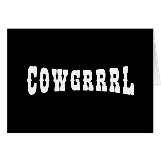 COWGRRRL CARD (Vorderseite (Horizontal))