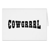 COWGRRRL CARD (Vorderseite (Horizontal))