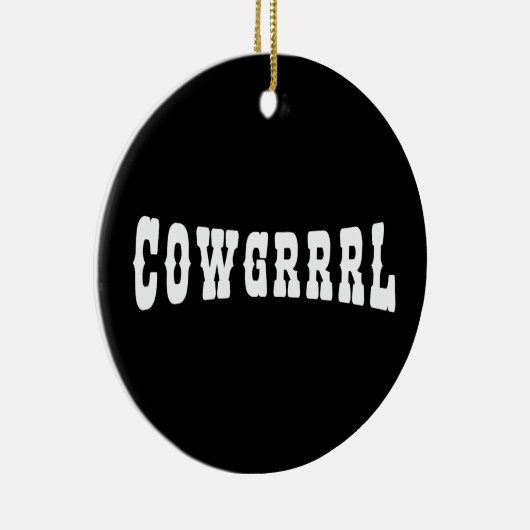 COWGRRRL KERAMIK ORNAMENT (Rechts)