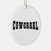 COWGRRRL KERAMIK ORNAMENT (Rechts)