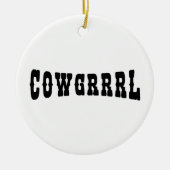 COWGRRRL KERAMIK ORNAMENT (Vorne)