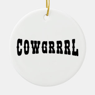 COWGRRRL KERAMIK ORNAMENT