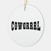 COWGRRRL KERAMIK ORNAMENT (Links)
