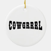 COWGRRRL KERAMIK ORNAMENT (Hinten)