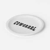 COWGRRRL PAPPTELLER (Schrägansicht)