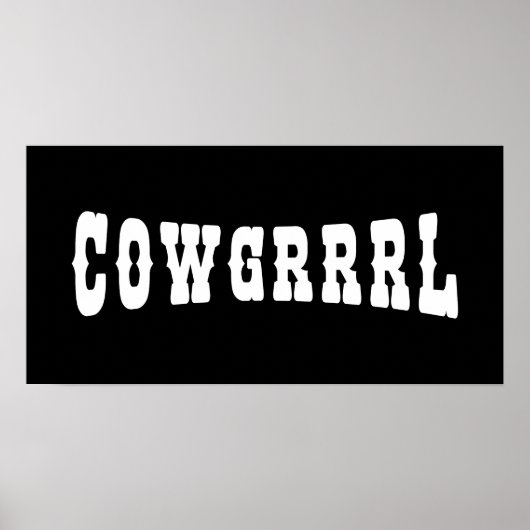 COWGRRRL POSTER (Vorne)