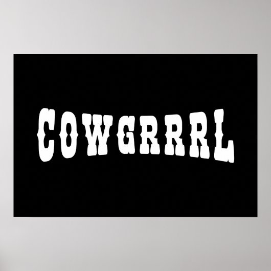 COWGRRRL POSTER (Vorne)