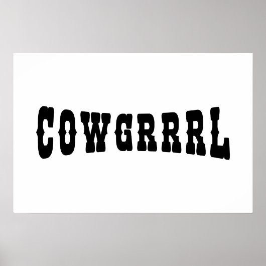 COWGRRRL POSTER (Vorne)