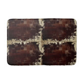 Cowhid-Patchwork-Druck Badematte (Vorderseite)