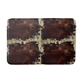 Cowhid-Patchwork-Druck Badematte