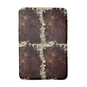 Cowhid-Patchwork-Druck Badematte (Vorderseite Vertikal)