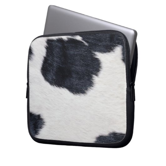 Cowhid Print Laptopschutzhülle (Vorderseite Links)